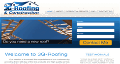 Desktop Screenshot of 3g-roofing.com