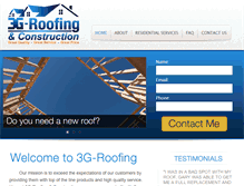 Tablet Screenshot of 3g-roofing.com